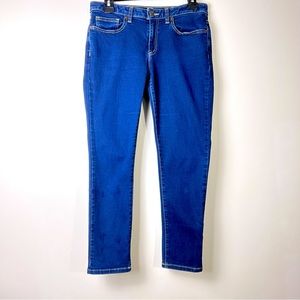 Micheal Kors mid rise Size 6 cotton stretch jeans dark wash